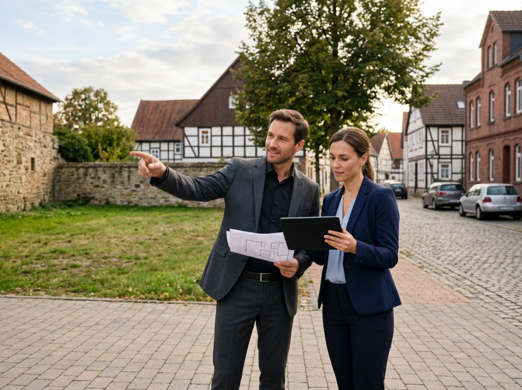 Standortanalyse und Vor-Ort-Begehung für Projektplanung Smart Store im ländlichen Raum.